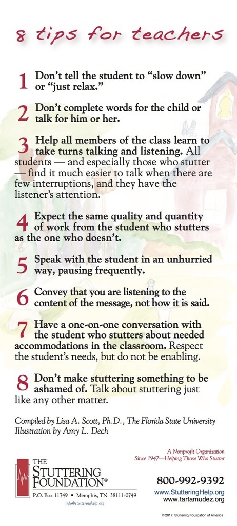 Stuttering tips