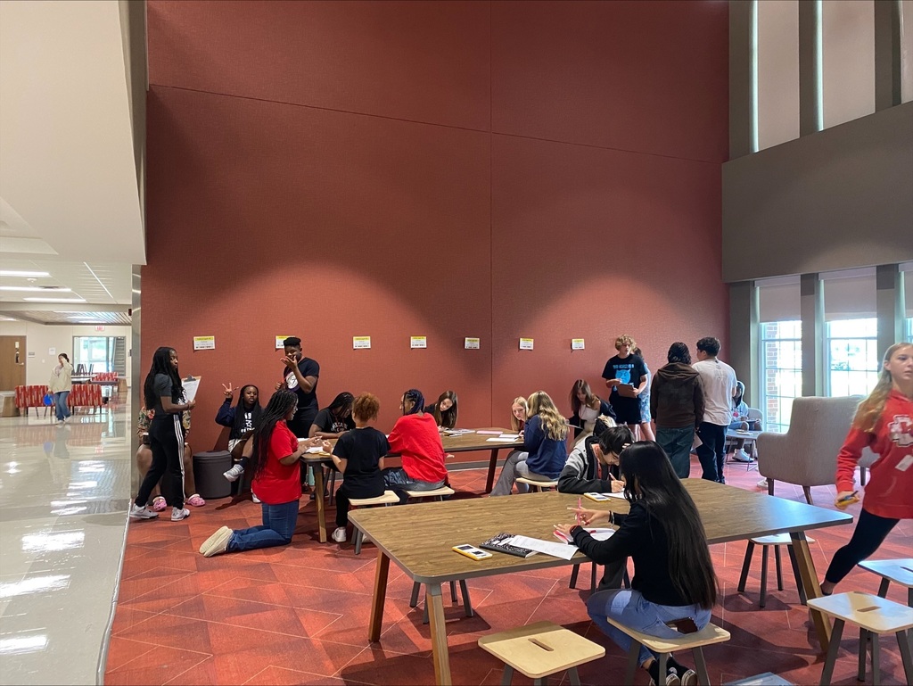 Mr. Deimund and Mrs. Barnard's classes were working together to solve varying levels of equations!
