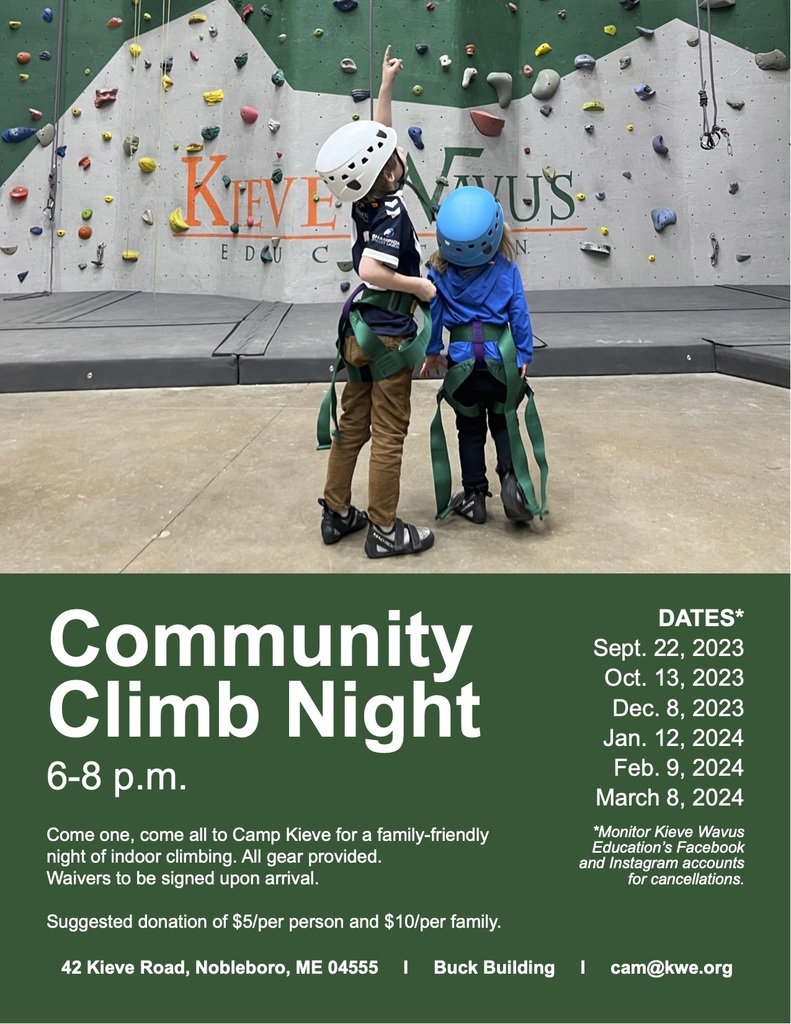 Join Kieve Wavus for community climb nights.