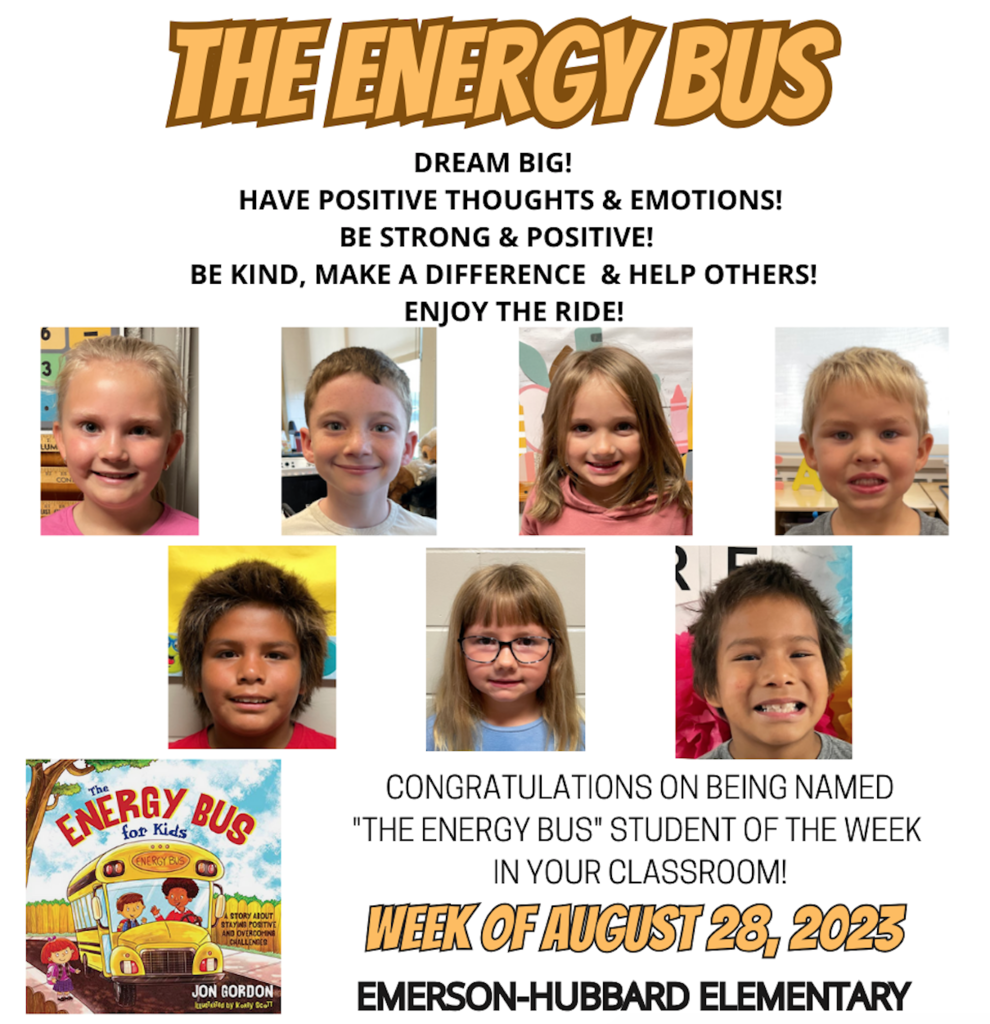Energy Bus Students of the Week - August 28, 2023