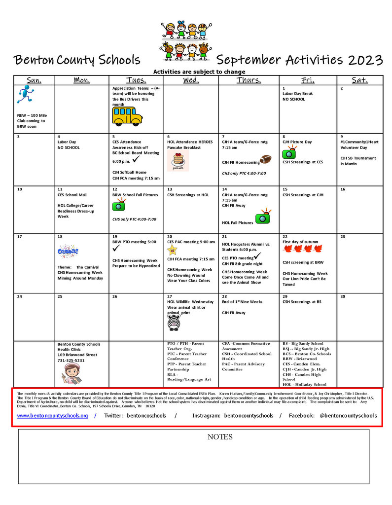 September Activities