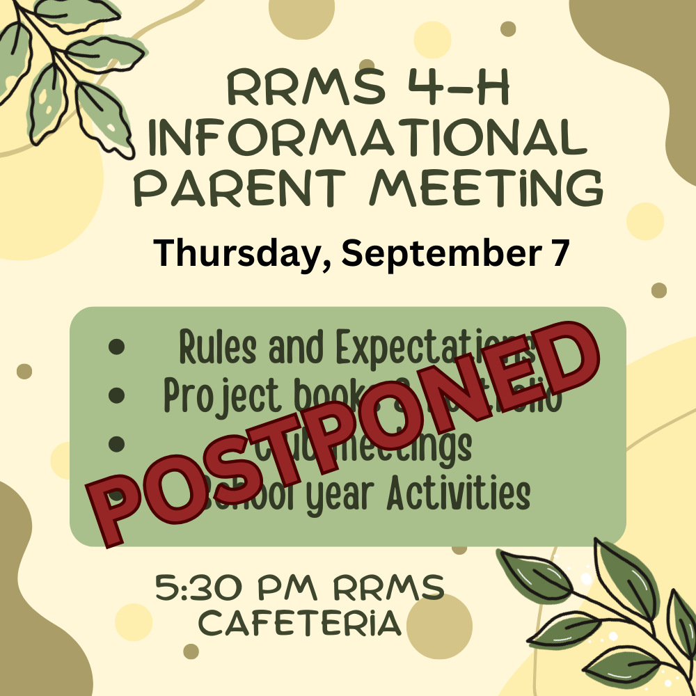 Informational Meeting Postponed