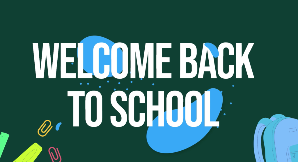 Welcome Back banner