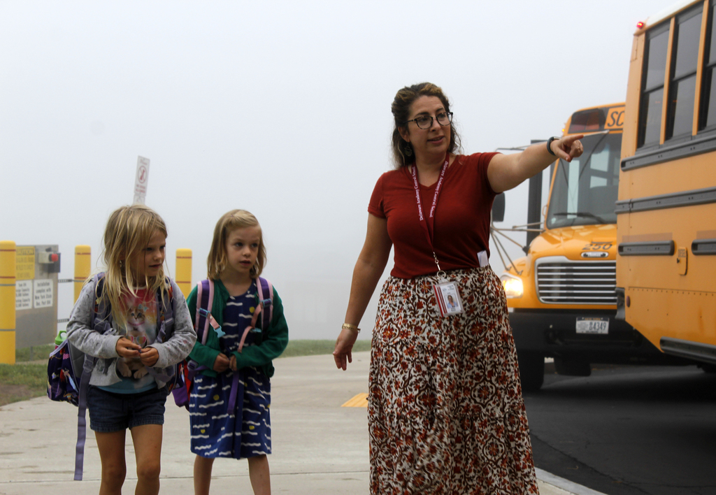 children with teacher's aide