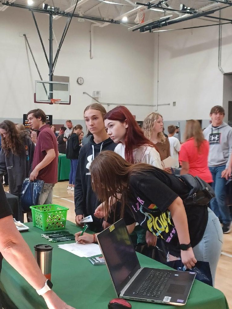 CVHS students at the NE Arma Career Fair.