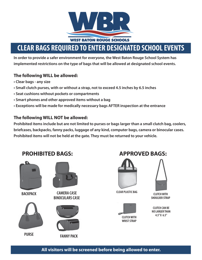Clear Bag Policy