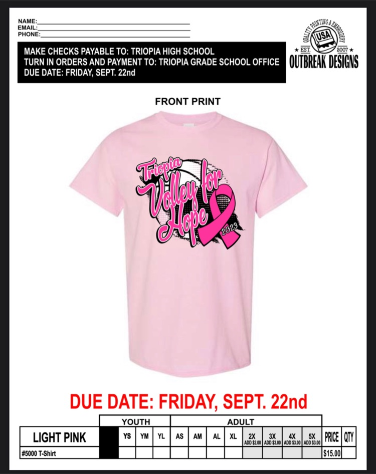volley tshirt order 