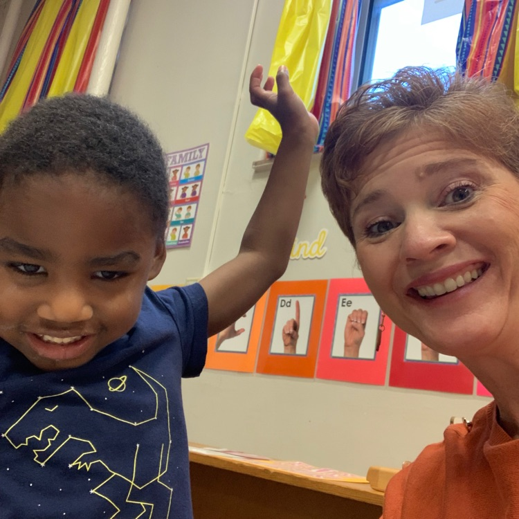 a student having fun with principal