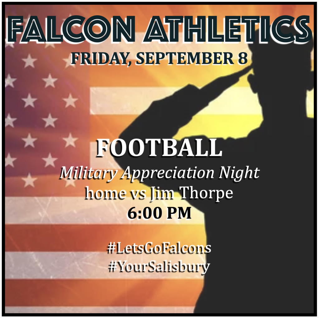 FOOTBALL home vs Jim Thorpe: 6:00 PM.
