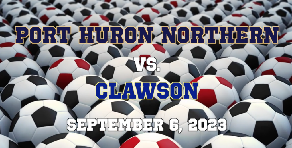 PHN soccer Vs. Clawson banner