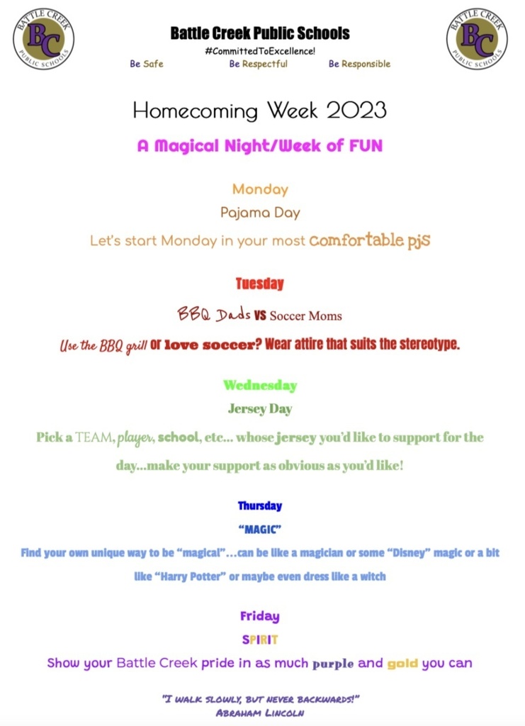 Homecoming Week