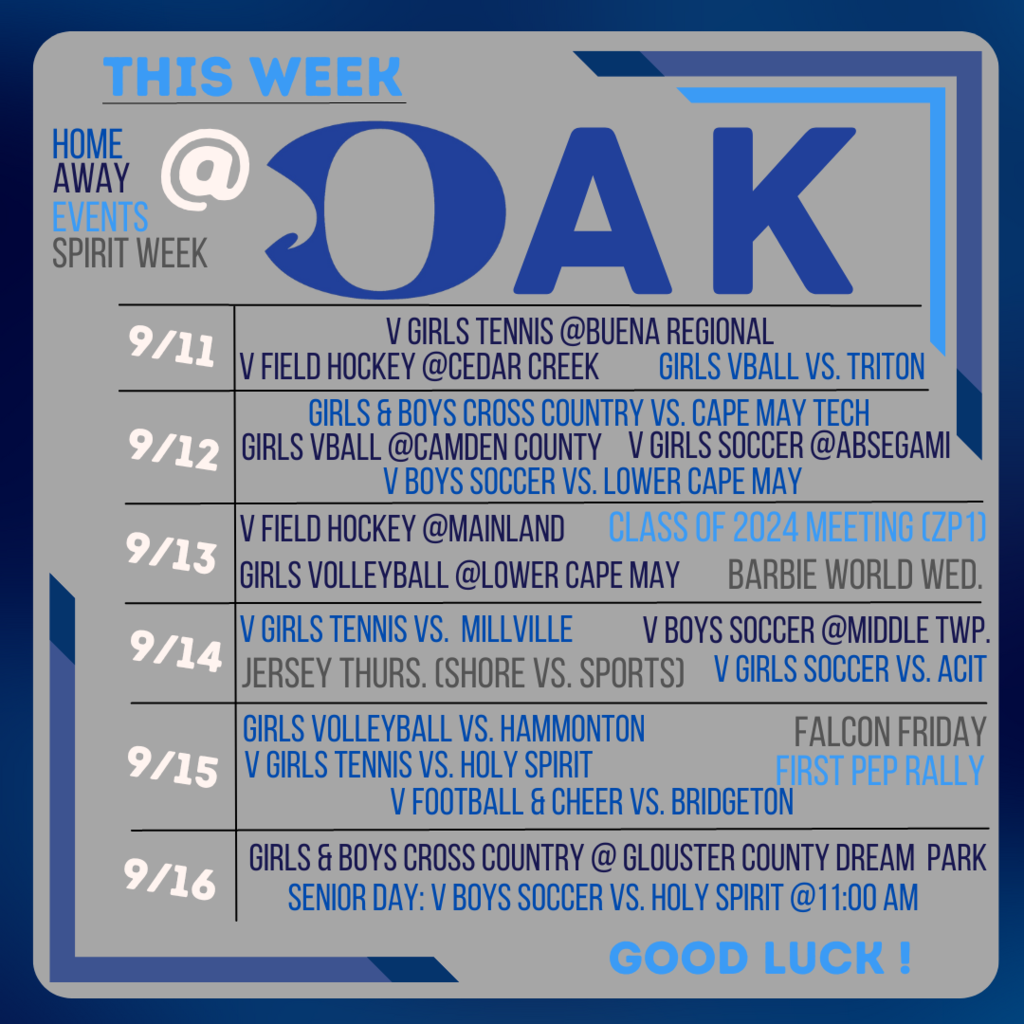 week of 9/11 @ Oak