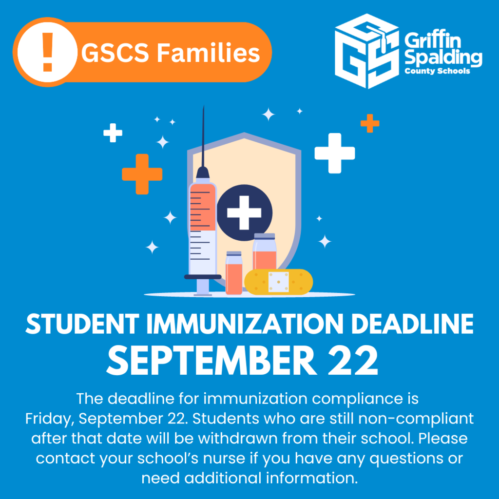 student immunization deadline Sept. 22