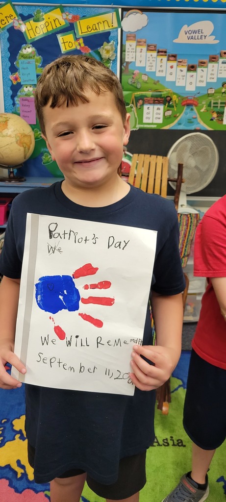 Art work reflecting Patriots Day.