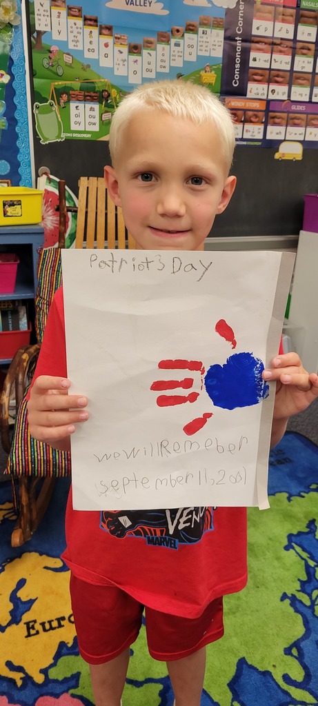 Art work reflecting Patriots Day.
