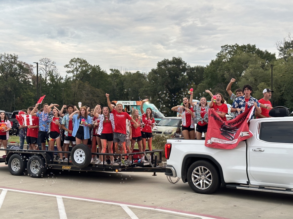 Tyler Legacy's swim team at the homecoming parade