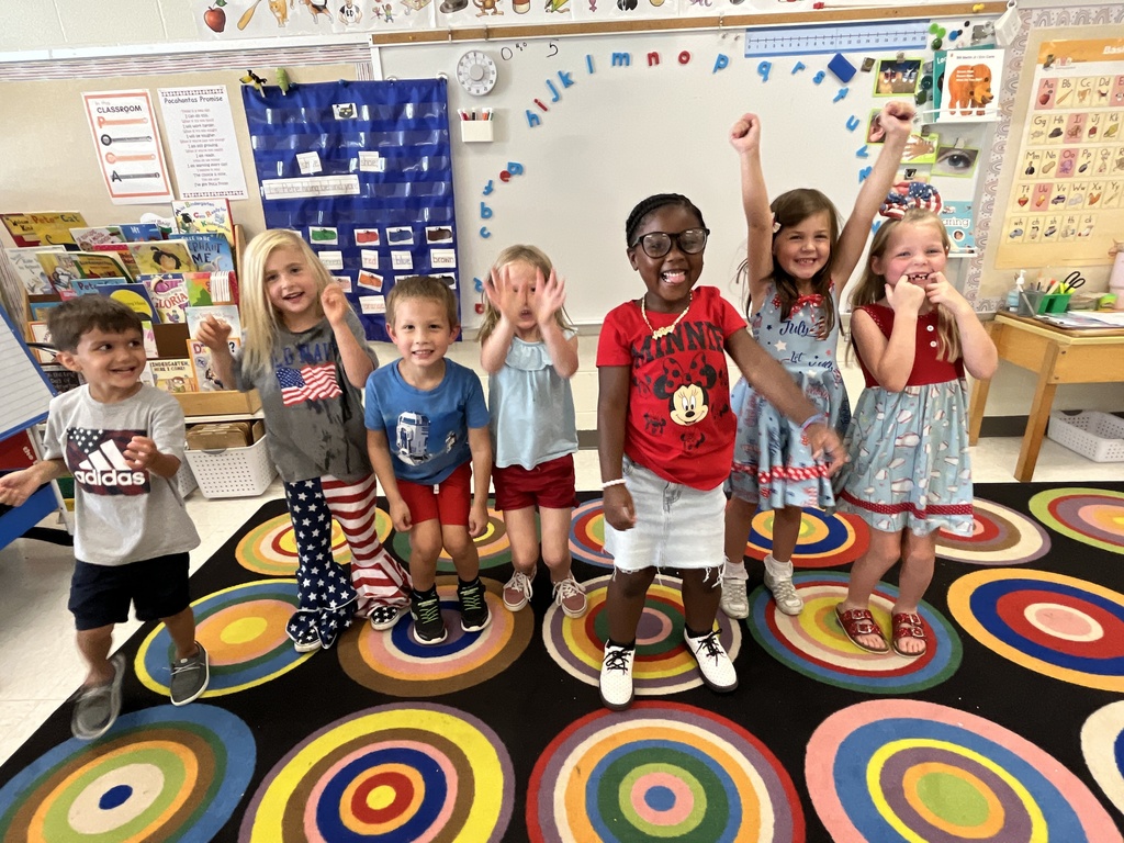 PCPS elementary schools invited students and staff to wear red, white and blue in honor of Patriot Day. 