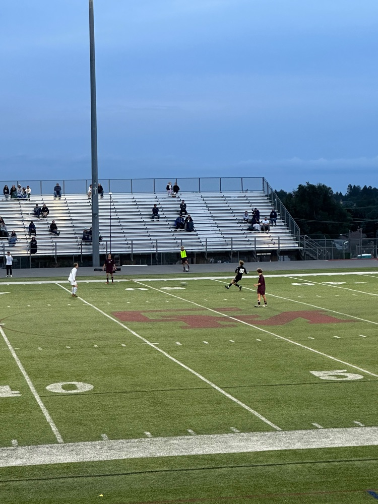 A crisp early fall evening for boys soccer... CMHS vs. Pine Creek - GO HAWKS!!!