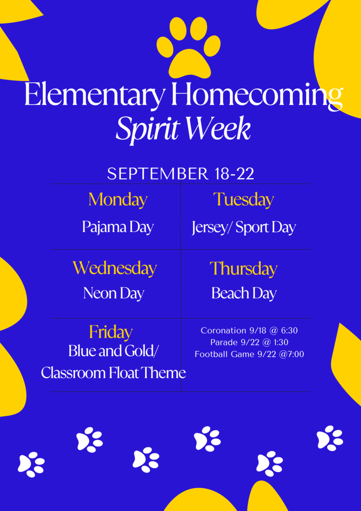 Elementary Homecoming Week