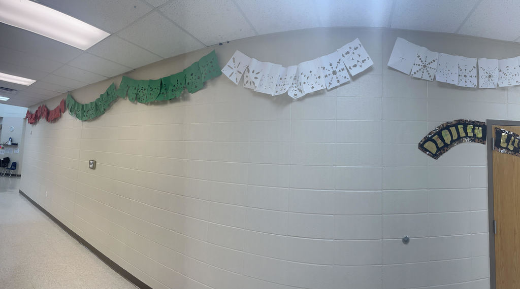 5th grade art banners for Hispanic Heritage Month.