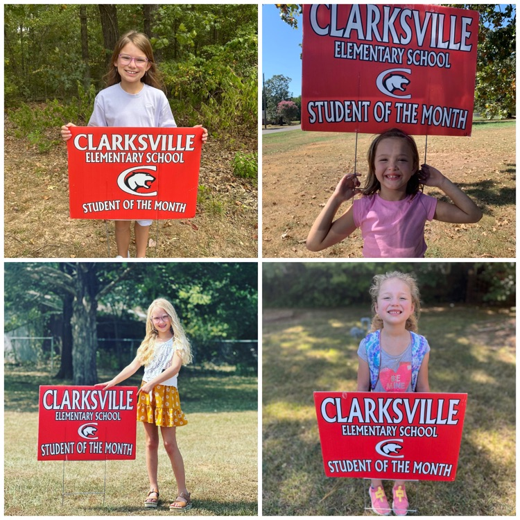 students with signs