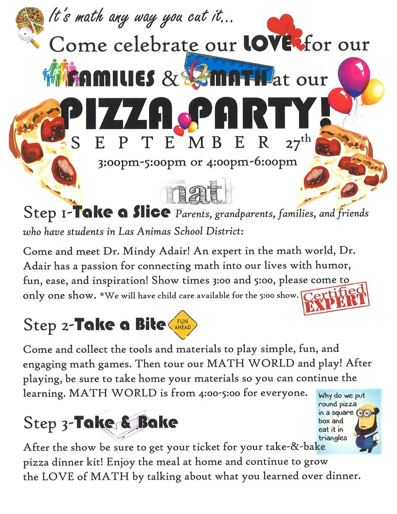 math & pizza night