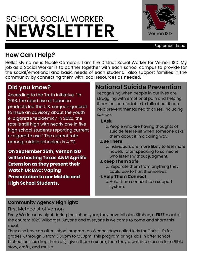 social worker newsletter