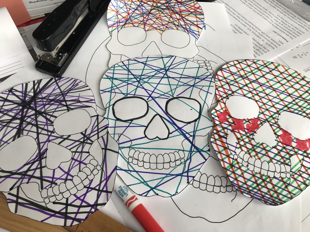 Room18’s skull “line” drawings 