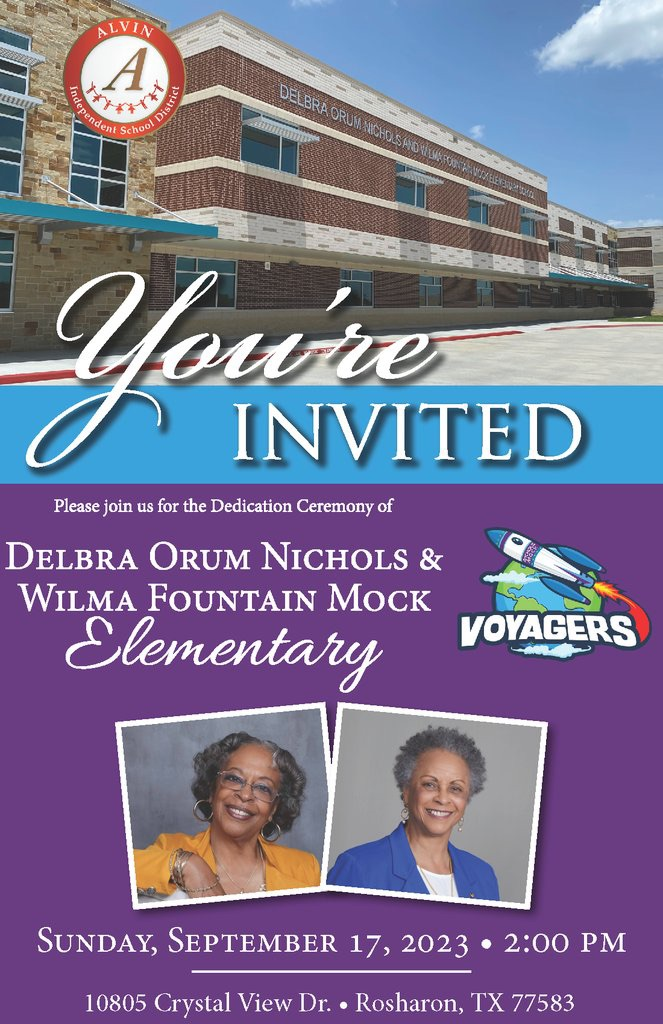 invitation to the dedication, today, September 17, at 2:00 PM
