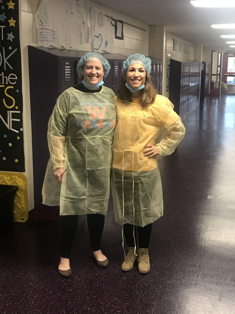 Teachers dressed as doctors