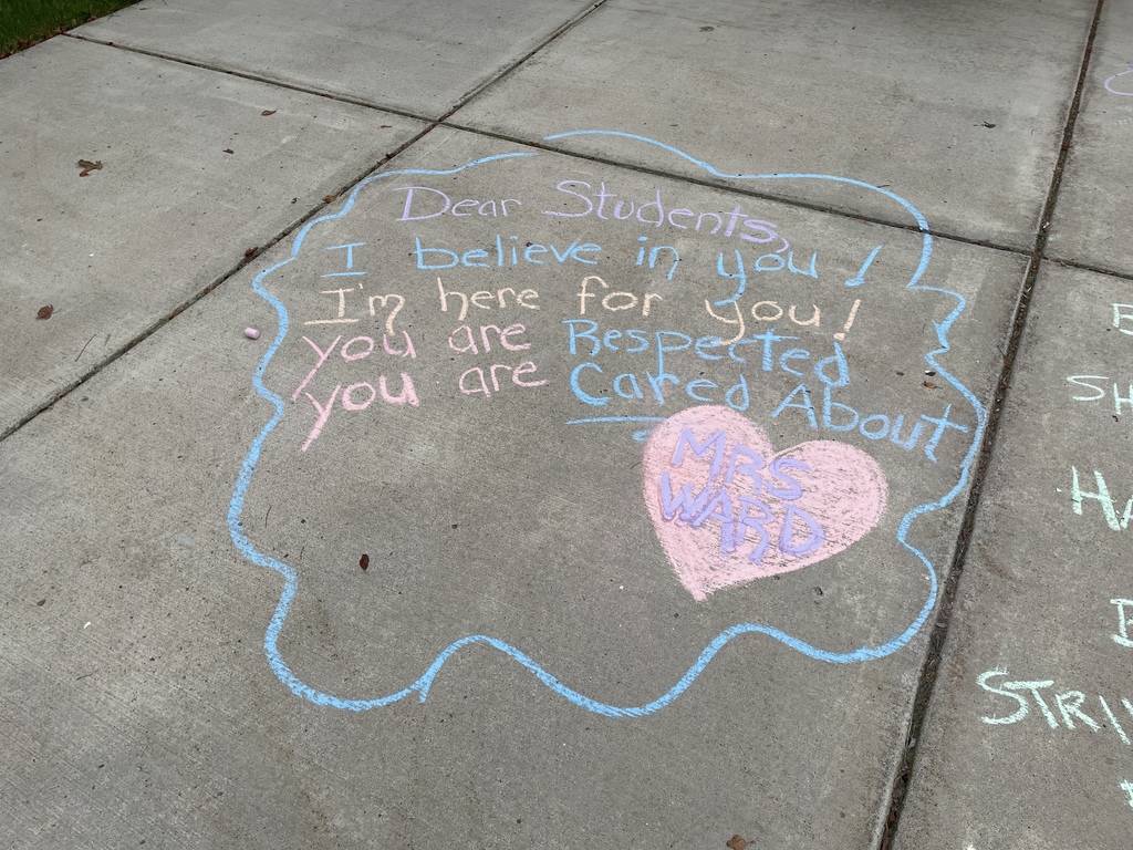 Teachers & Staff 'Chalk the Walk';