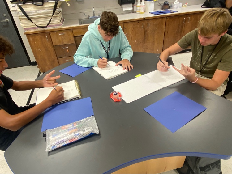 Art 1 students started their contour unit today! Here they are practicing blind continuous contour, continuous contour and contour drawings of their hands 