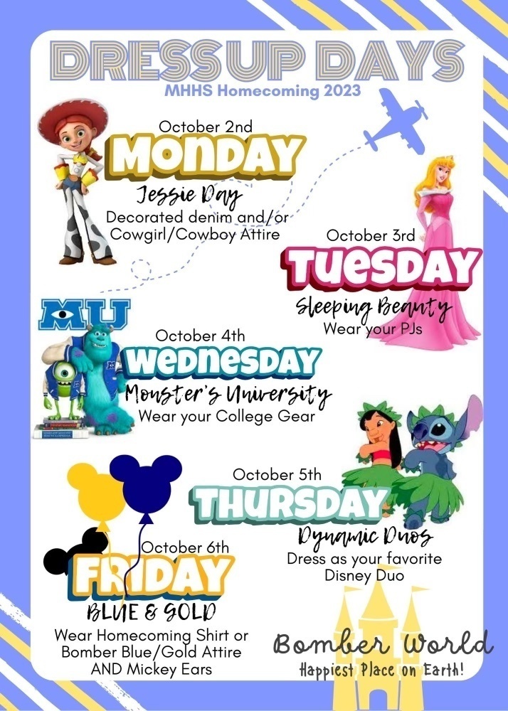 homecoming dress up days