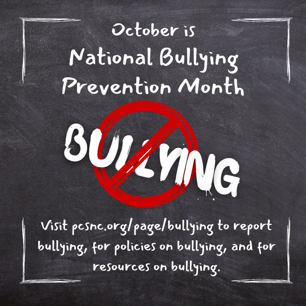 October is National Bullying Prevention Month.