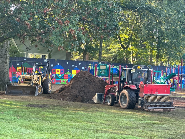 excavation equipment on playground