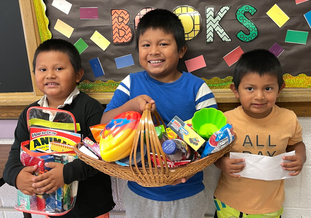 The Us Franco boys were the winners of the Title I Family Engagement basket at Parent-Teacher Conferences last night. Congrats!