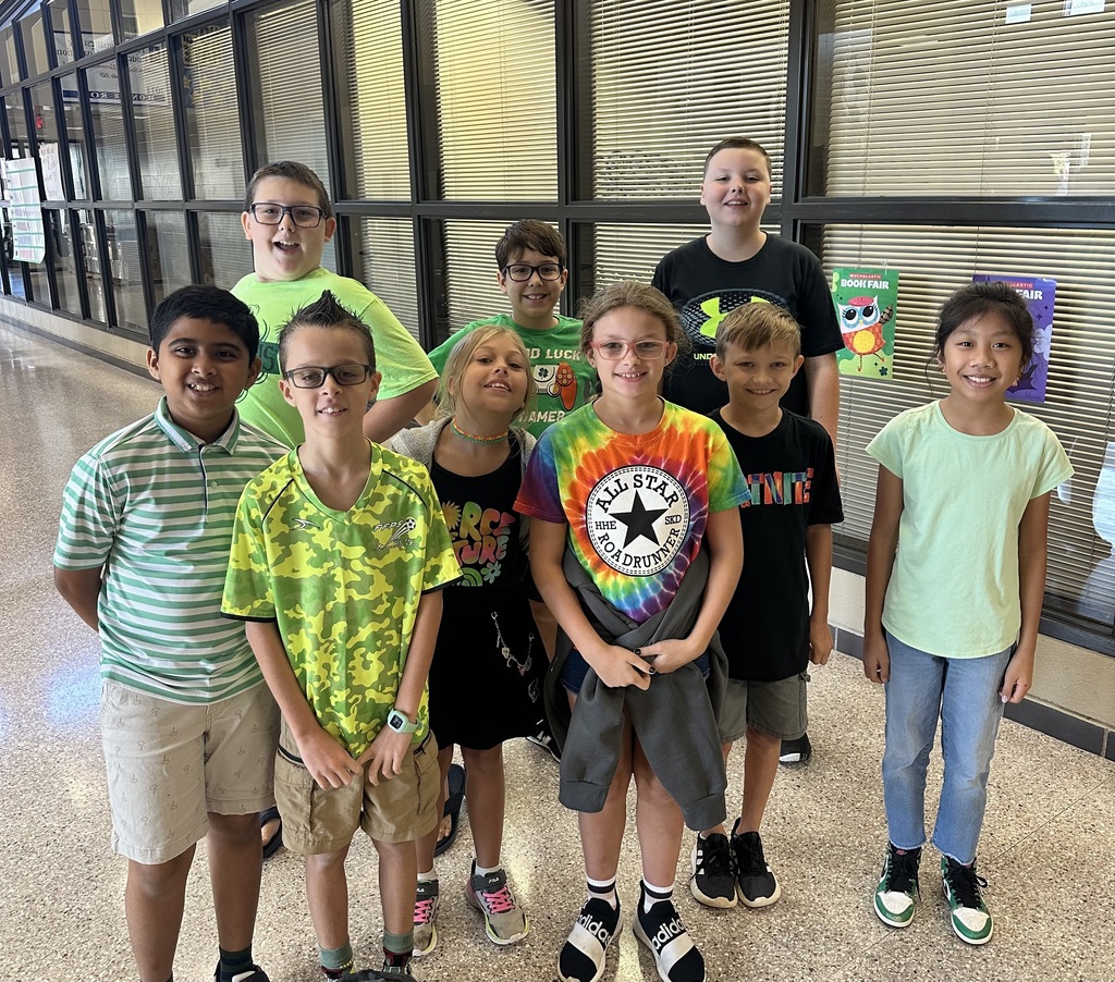 5th Grade Wearing Green-the color of PROMISE