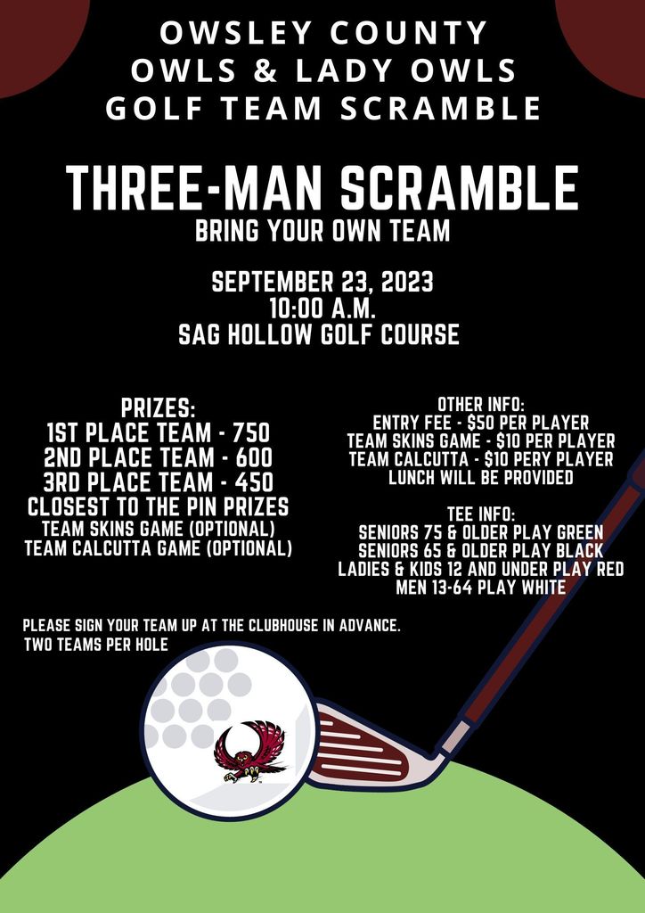 Golf Scramble Flyer
