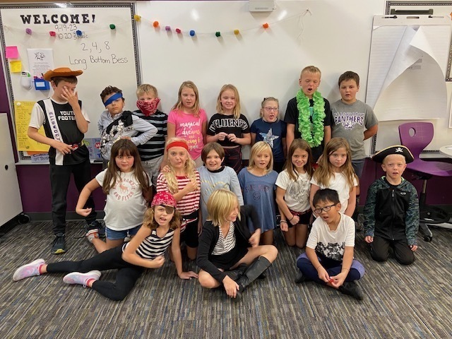 Third Graders have been working on writing a pirate paragraph.  Students developed pirate names, played a Pirate Would You Rather Game, and some dressed as pirates.