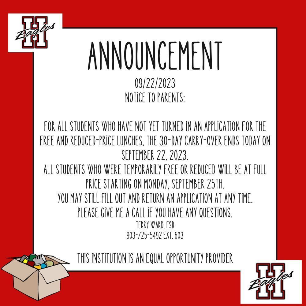 Announcement