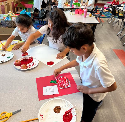 painting apples