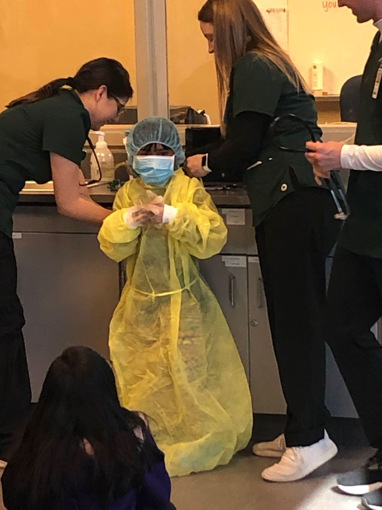 This is what nurses wear to protect them from germs.