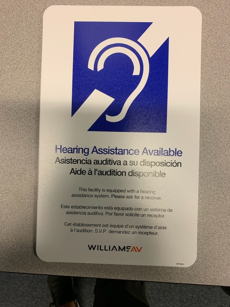 Hearing Assitance Available