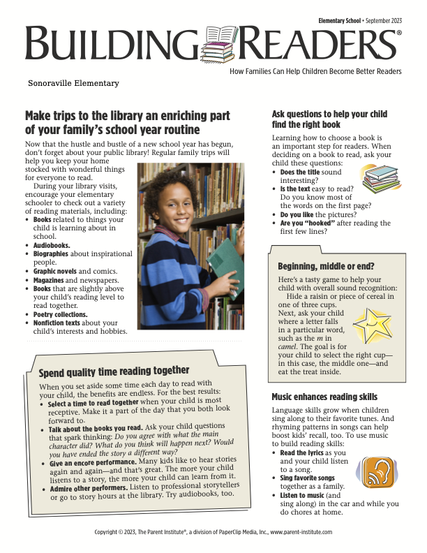 Building Readers Newsletter