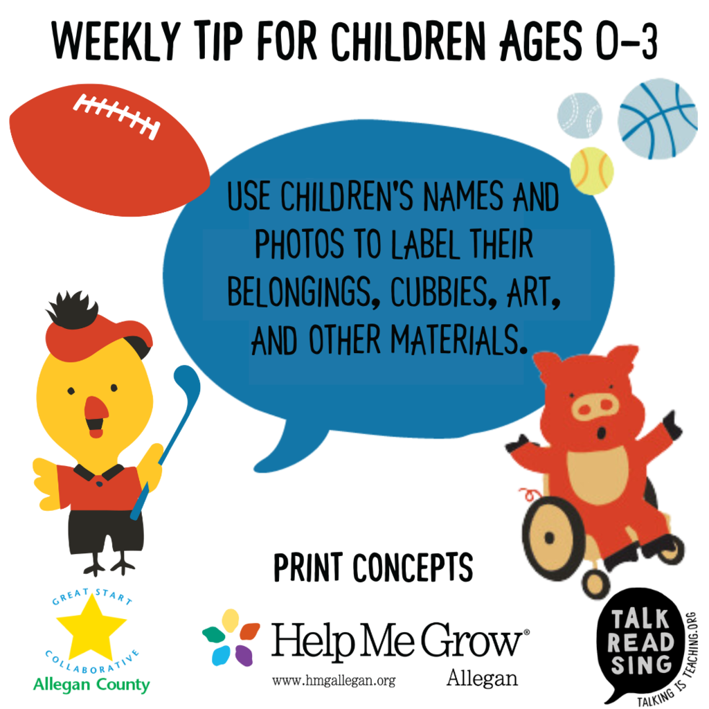 Weekly tip for parents and caregivers!