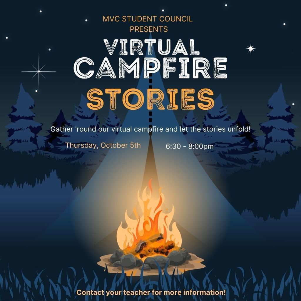 MVC Campfire stories Thursday, October 5, 2023 from 6:30-8:00pm