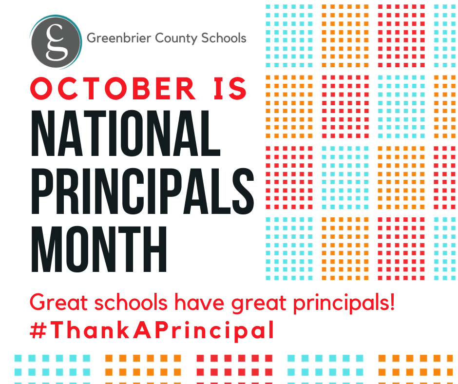 October is National Principals Month