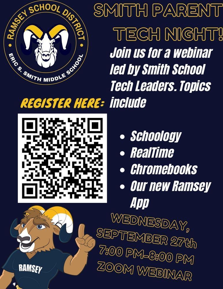 Smith Parent Tech Night Webinar on 9/27