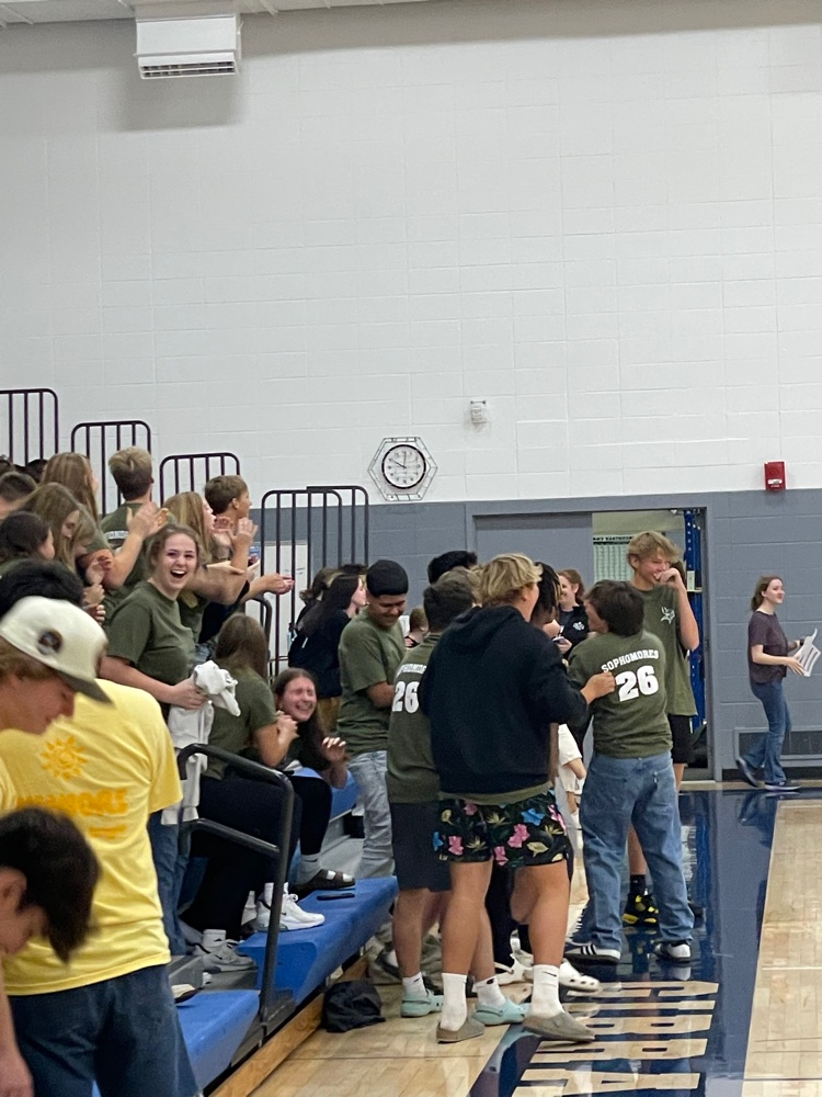 Sophomores celebrate a relay win!