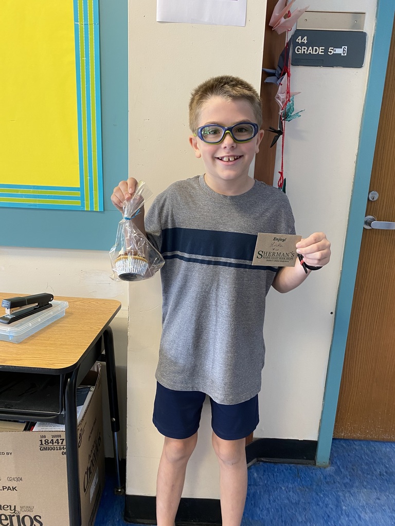 Student with gift card